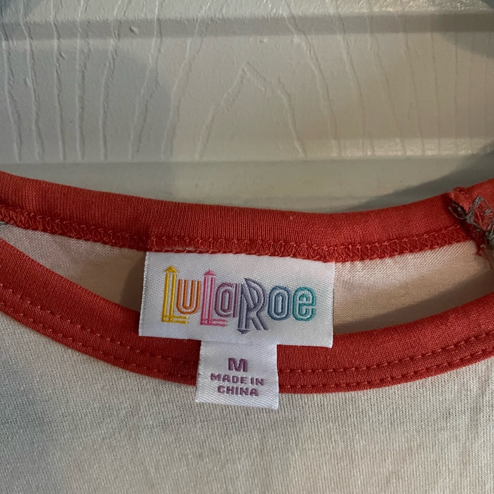 Lularoe Randy size Medium. Cream & Grey - Picture 4 of 4